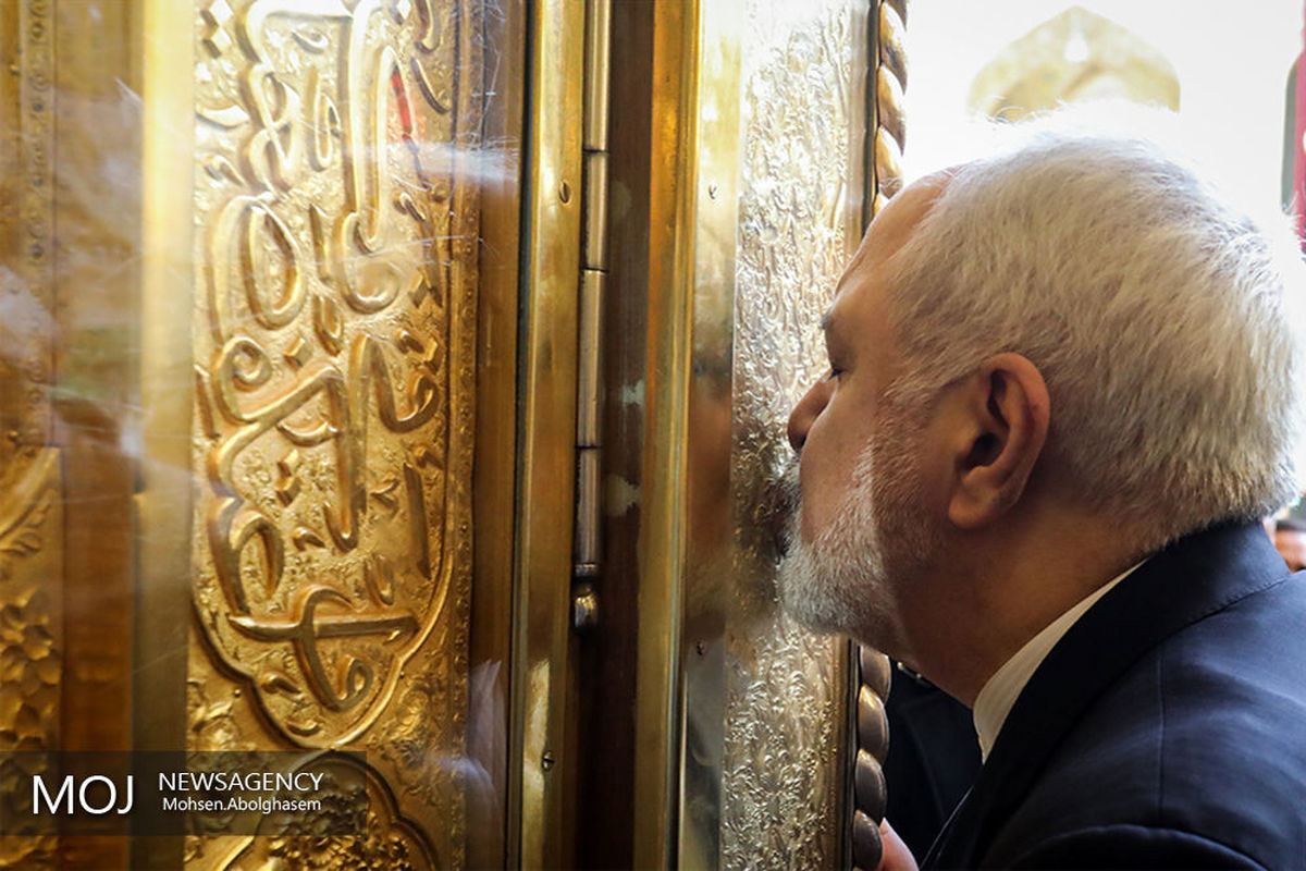 زیارت+ظریف+از+مرقد+مطهر+امام+علی(ع)