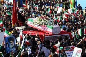 تشییع پیکر شهید دماوندی در بهشهر و گلوگاه