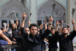 عزاداری ظهر تاسوعای حسینی در حرم شاه عبدالعظیم (ع)