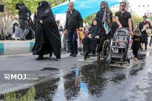 اجتماع عظیم جاماندگان اربعین در آستانه اشرفیه برگزار شد