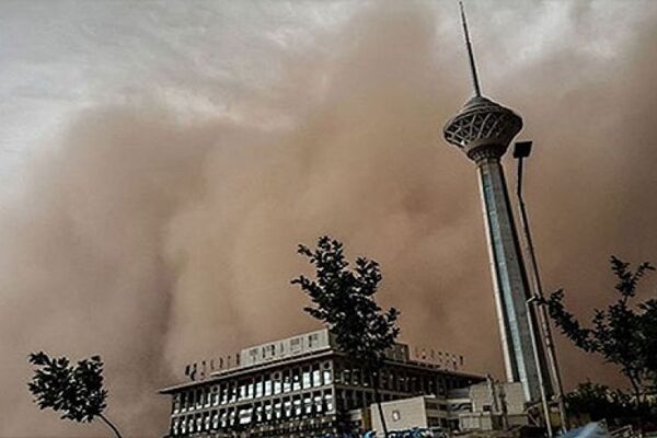 باد شدید در راه تهران