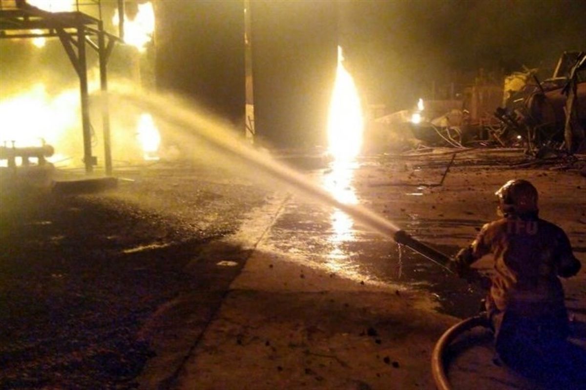 آتش سوزی پالایشگاه شوشتر 