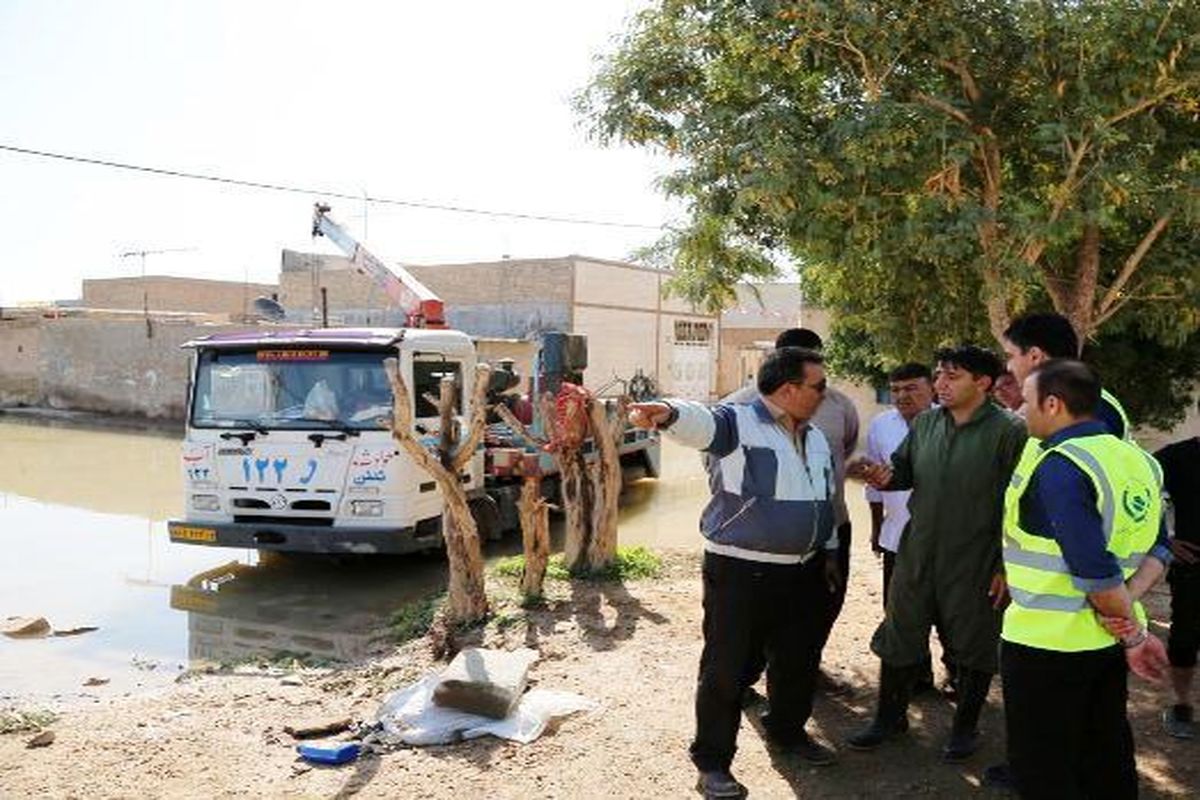 مهار پساب فاضلاب اهواز