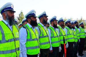 تصاویری از رژه نیروهای راهنمایی و رانندگی طالبان + فیلم