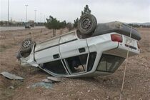 واژگونی مرگبار پراید در محور انار- رفسنجان