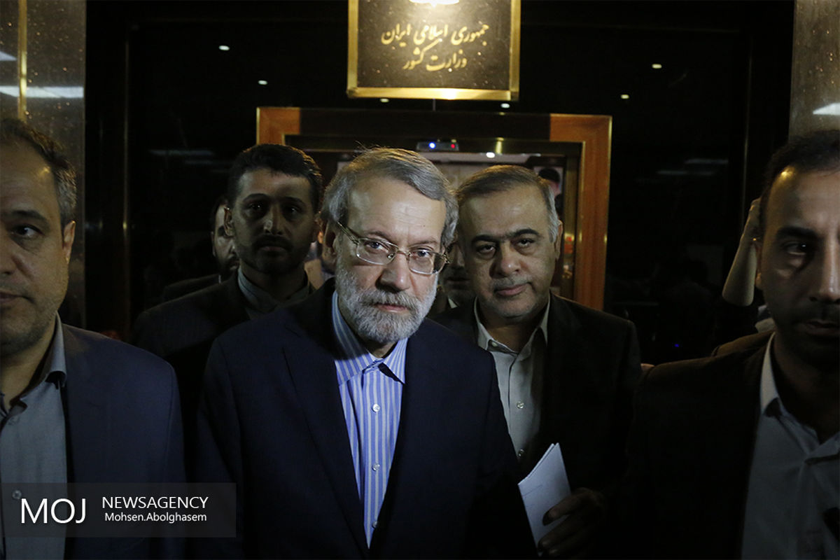 بازدید علی لاریجانی رییس مجلس شورای اسلامی از ستاد انتخابات کشور