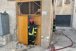 حریق پست برق واقع در کوی فرهنگیان