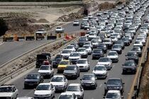 ترافیک پرحجم در محورهای مواصلاتی در استان اصفهان