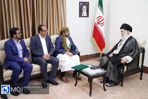 دیدار سخنگوی جنبش انصار الله یمن با مقام معظم رهبری