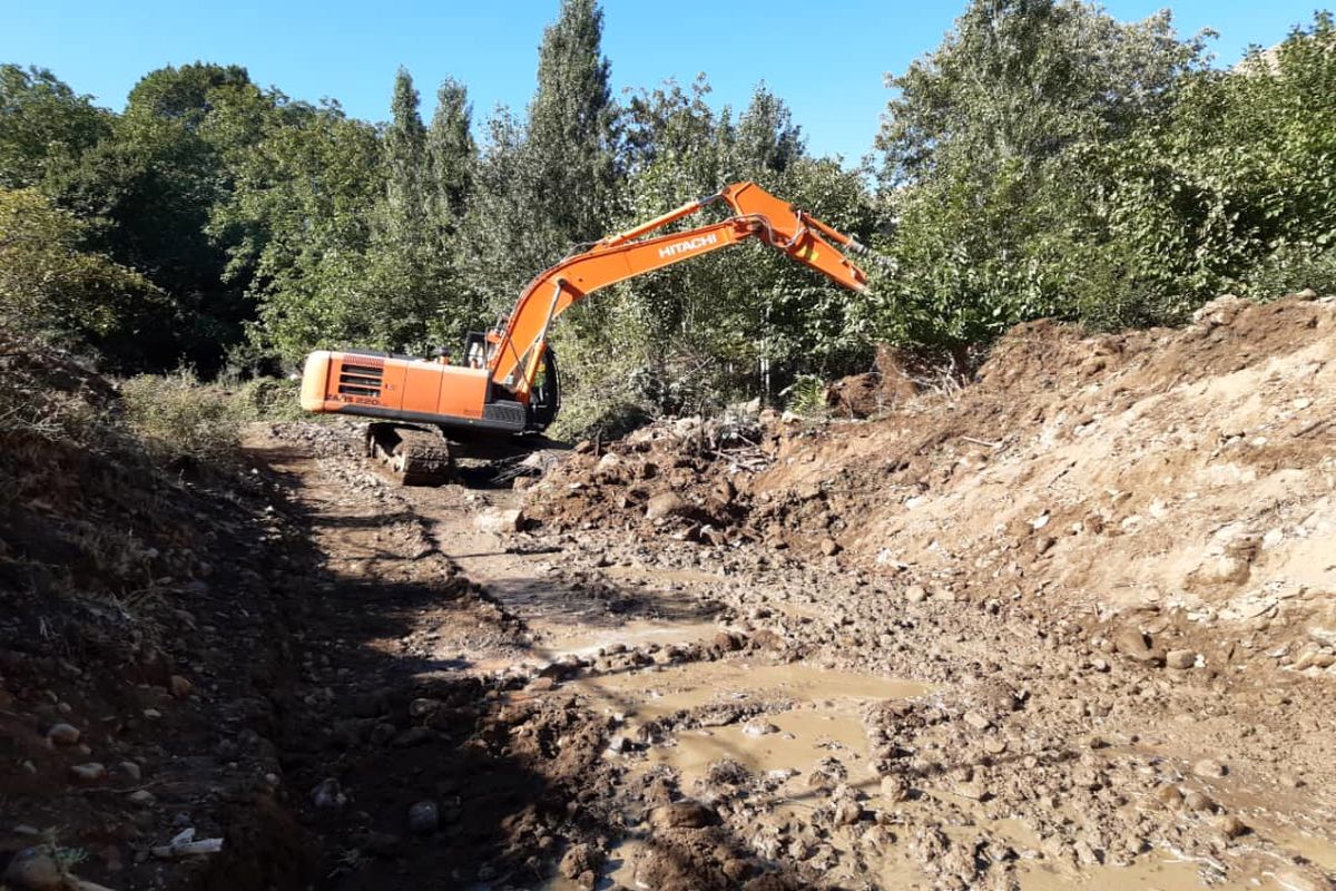 لایروبی رودخانه اردبیل