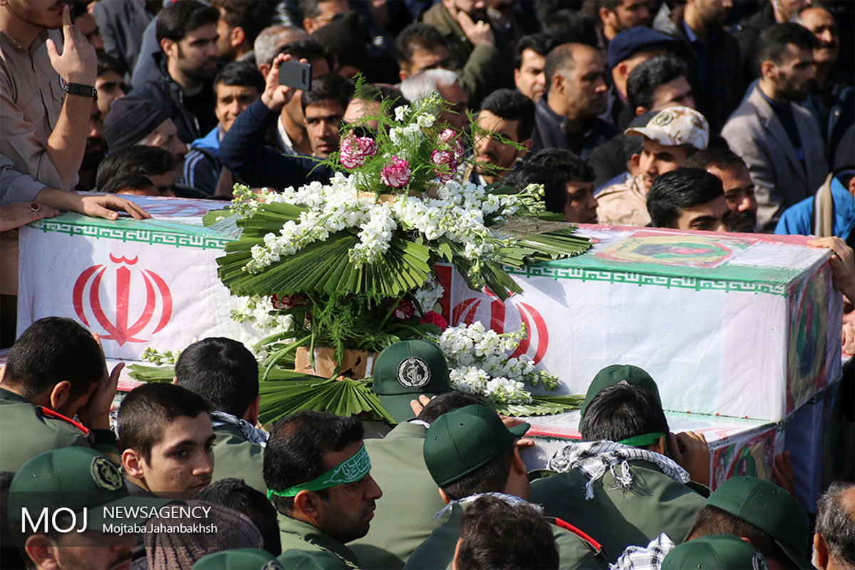 تشییع پیکر شهدای حادثه تروریستی سیستان در اصفهان