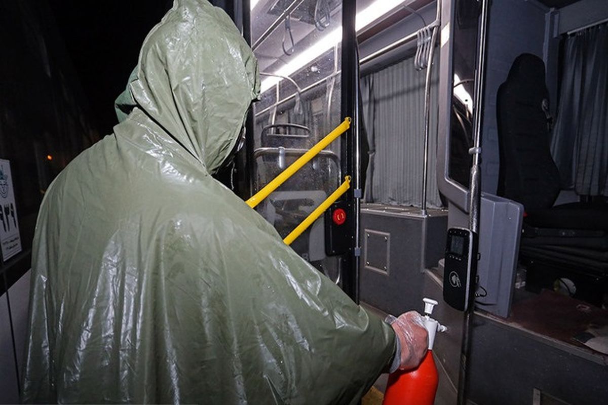 ضدعفونی کردن اتوبوس