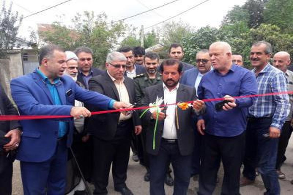 افتتاح پروژه های عمرانی در فومن