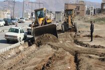 اجرای عملیات اصلاح هندسی دو بلوار در ناحیه منفصل شهری نایسر سنندج