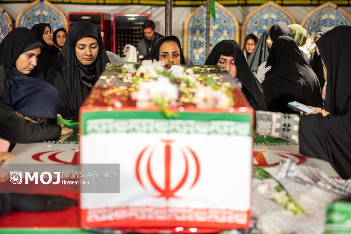 مراسم وداع با پیکرهای مطهر شهدای گمنام دفاع مقدس