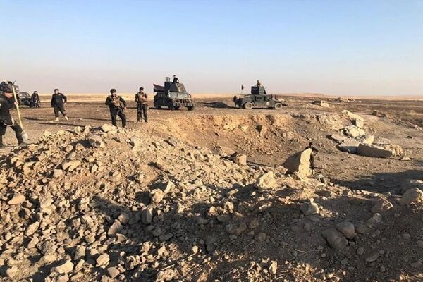 تونل ۱۰۰ متری تروریست‌های داعش در شمال موصل منهدم شد