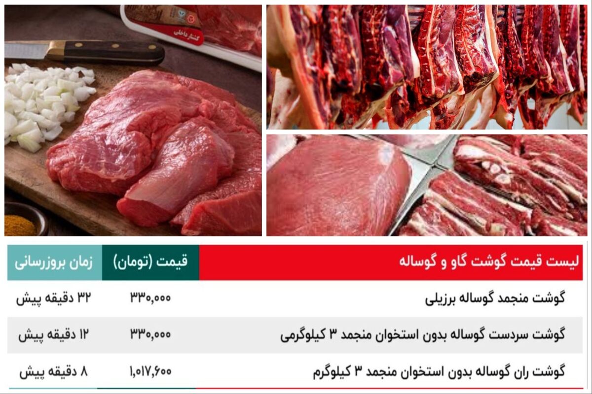 قیمت گوشت گوساله