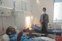 مدیرعامل سازمان آتش‌نشانی از آتش‌نشان فداکار قمی عیادت کرد