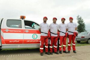 آماده باش 17 پایگاه ثابت و سیار بین شهری جمعیت هلال احمر گیلان 