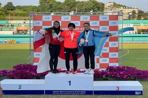 دختر دونده ایران توانست مدال نقره آسیا کسب کرد