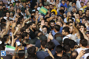 حضور رئیس جمهور در جشن ده کیلومتری عید غدیر