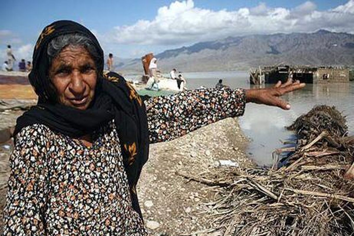 سیل در بشاگرد