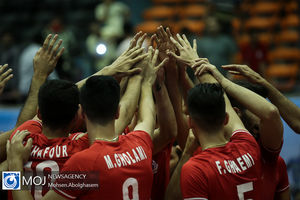 دیدار تیم های ملی والیبال ایران و هند