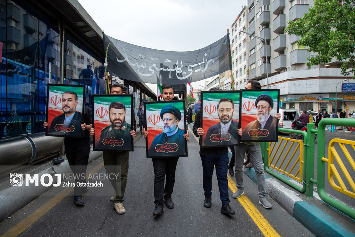 دسته بزرگ عزاداری هیات دانشجویی به مناسبت شهادت رئیس جمهور