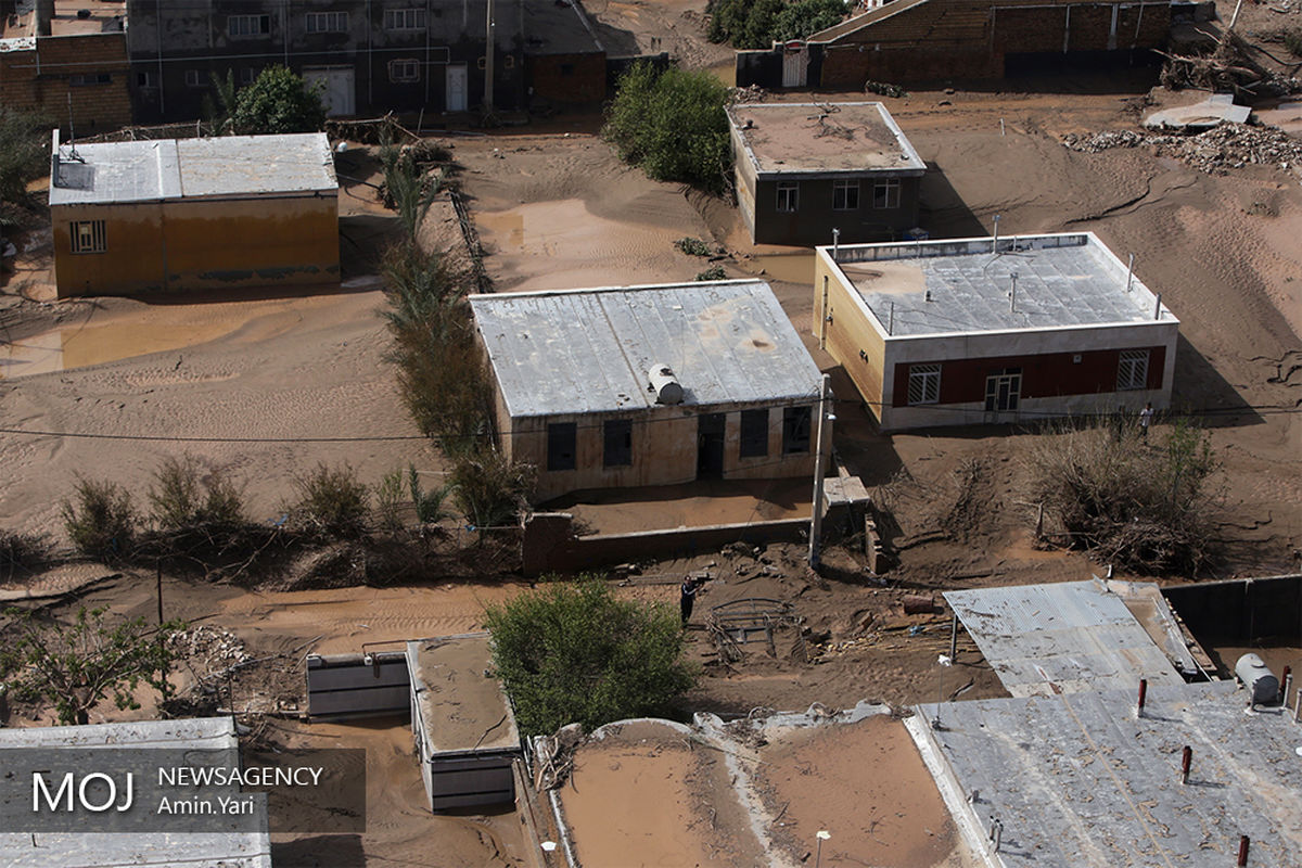 تصاویر هوایی از مناطق سیل زده استان لرستان