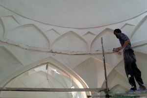 پایان فاز اول مرمت حمام خان بستک