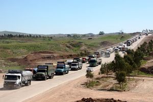 3 شهریور شروع دوباره صادرات کالا از مرز رسمی خسروی