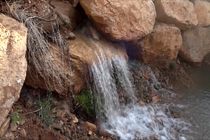 جاری شدن آب در چشمه فصلی آب حاجت درخوانسار