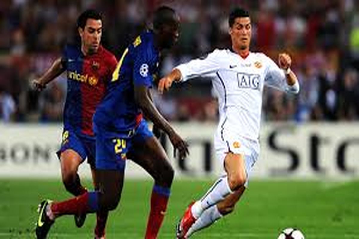 بازی منچستریونایتد و بارسلونا