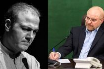 رئیس مجلس درگذشت همسر علیرضا قربانی را تسلیت گفت