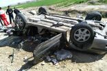 واژگونی خودروی تیبا در آزادراه اندیمشک پل زال ۲ فوتی و ۲ مصدوم داشت