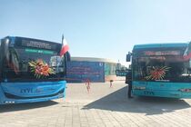 رونمایی از ۲۵ دستگاه اتوبوس جدید و بازسازی شده در مشهد