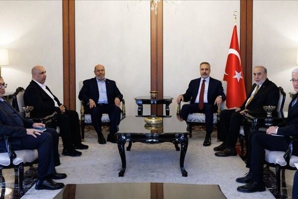 محور دیدار وزیرخارجه ترکیه و هیأت بلندپایه حماس، مرحله دوم آتش بس در غزه است