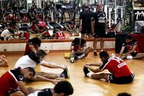 بدنسازی سرخپوشان در حضور طاهری