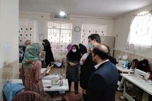 بازدید فرماندار یزد از کارگاه حمایتی و تولیدی معلولان یزد و  بازدید معان فرماندار از مجتمع های دامداری