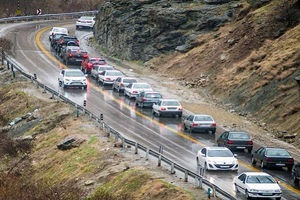 ترافیک سنگین در محورهای چالوس و هراز