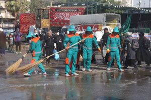 اعزام ۴۵۰ نیروی خدمات شهری مشهد به نجف