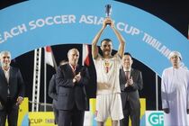 رئیس AFC به مهدی تاج برای قهرمانی فوتبال ساحلی ایران تبریک گفت