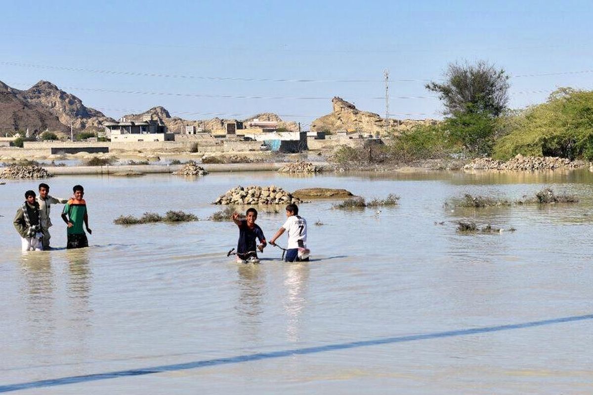 مناطق سیل زده سیستان و بلوچستان