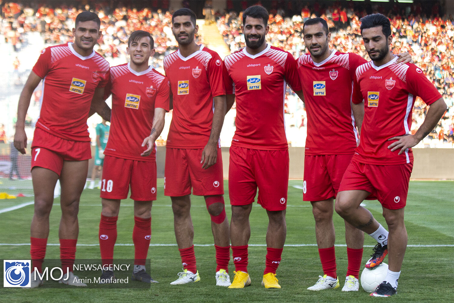 دیدار تیم های فوتبال پرسپولیس و پارس جنوبی جم/ ترکیب پرسپولیس