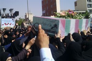 پیکر مطهر شهید گمنام امروز در کرمانشاه تشییع و تدفین شد