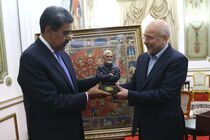 رئیس مجلس هدیه خانواده شهید سلیمانی را به رئیس جمهور ونزوئلا رساند