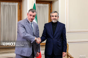 دیدار رئیس کمیته بین الملل دومای روسیه با علی باقری سرپرست وزارت خارجه