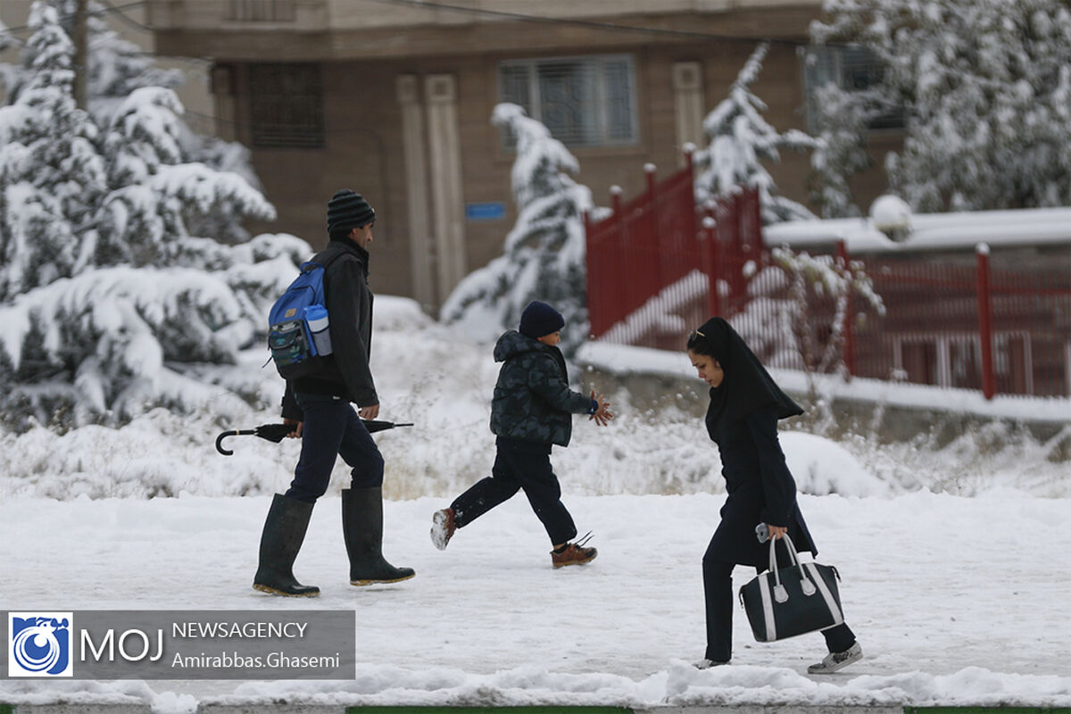 بارش برف پاییزی در تهران