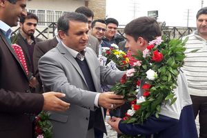 استقبال از نوجوان قهرمان صومعه سرایی مسابقات پارا آسیایی