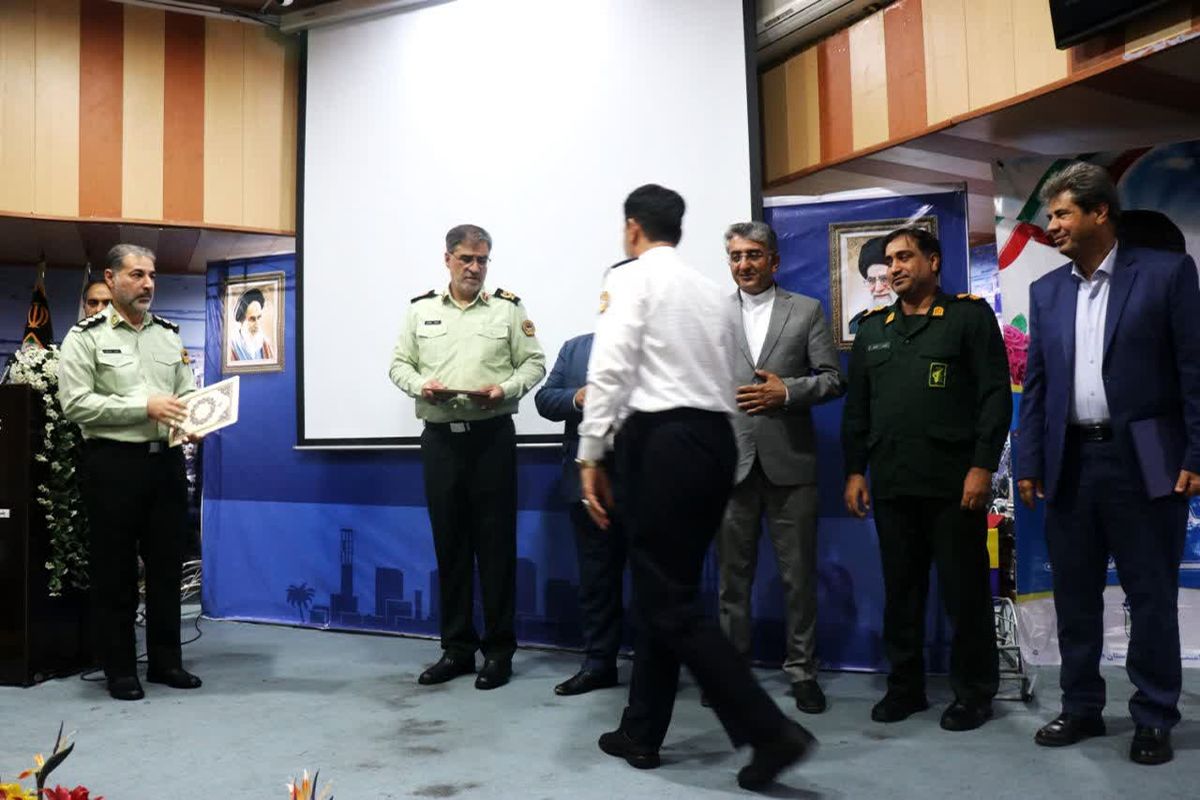 مراسم تکریم و معارفه پلیس راهور 